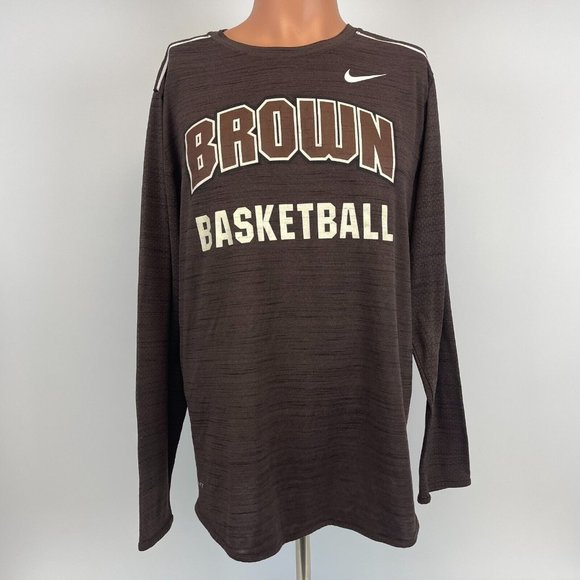 Nike Brown Bears Basketball Sphere Dry Shooting Shirt NCAA Ivy League Co… - Picture 2 of 6